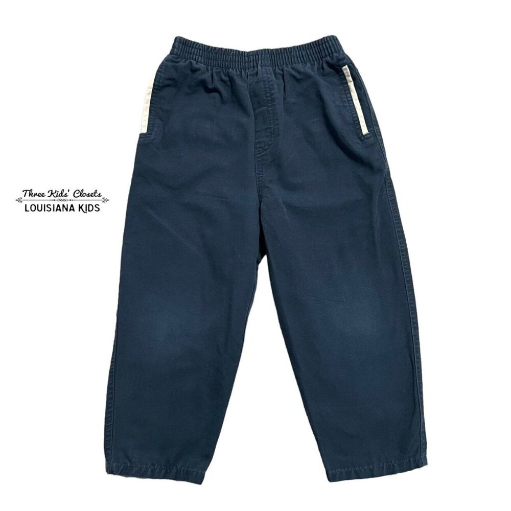 McKids Vintage 4T Navy Elastic Waist Pants